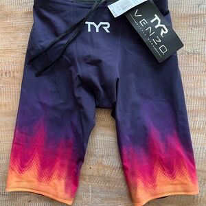NWT TYR Venzo Influx Jammer 26 HW Tech Suit High Waist Men’s Swimsuit with Box